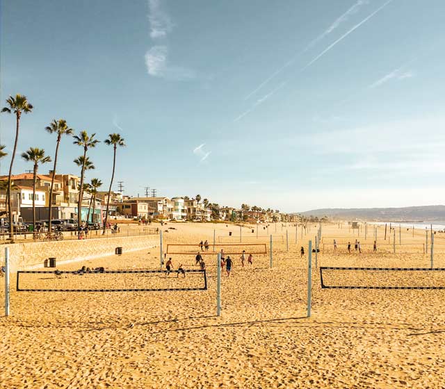 Surfing Manhattan Beach