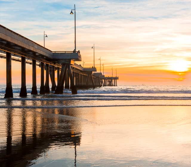 Surfing Venice Beach
